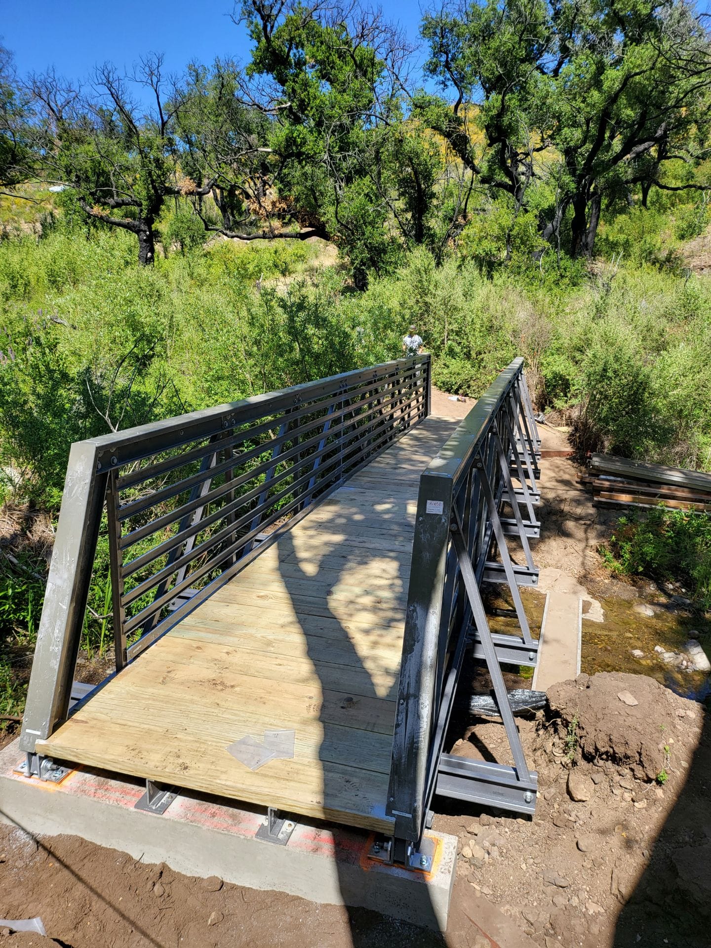 Rustic Frp Bridge Backbone Trail FRP Bridge - Arete Structures