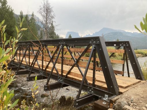 steel pedestrian bridge